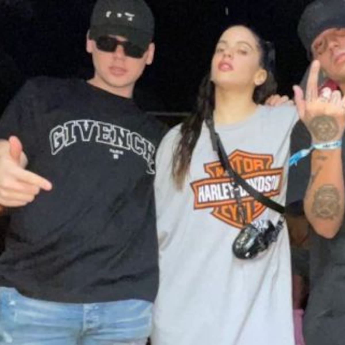 ¡Tremendo trío! Rosalía, Bizarrap y Duki sorprendieron con una foto juntos