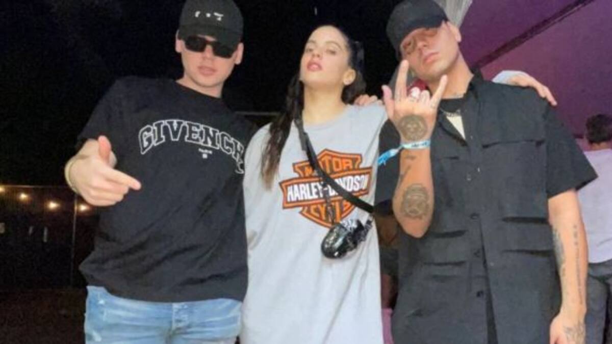¡Tremendo trío! Rosalía, Bizarrap y Duki sorprendieron con una foto juntos