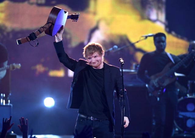 Ed Sheeran, el pasado 5 de marzo durante un concierto en Reino Unido.