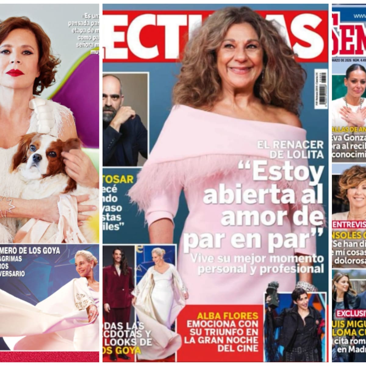 Sonsoles Ónega, Lolita, Ágatha Ruiz y Carmen Martínez Bordiú: las portadas del corazón del 4 de marzo
