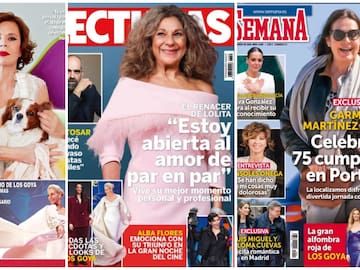 Estas son las portadas de las revistas del corazón de hoy, 4 de marzo: Lolita, Sonsoles Ónega, Ágatha Ruiz y los Premios Goya