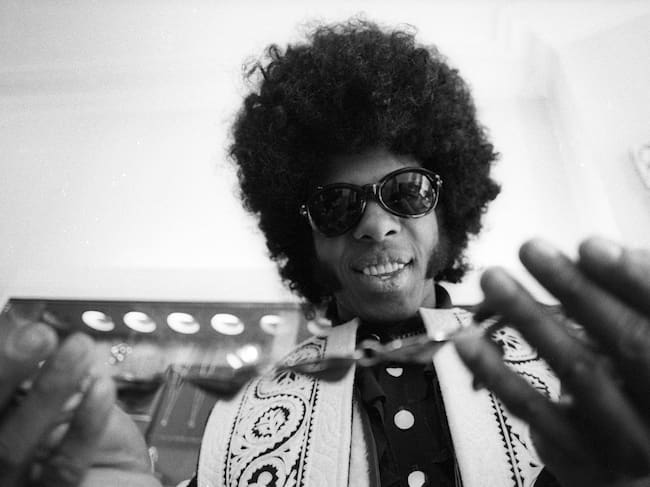 Sly Stone del grupo de soul psicodélico Sly And The Family Stone el 9 de marzo de 1969.