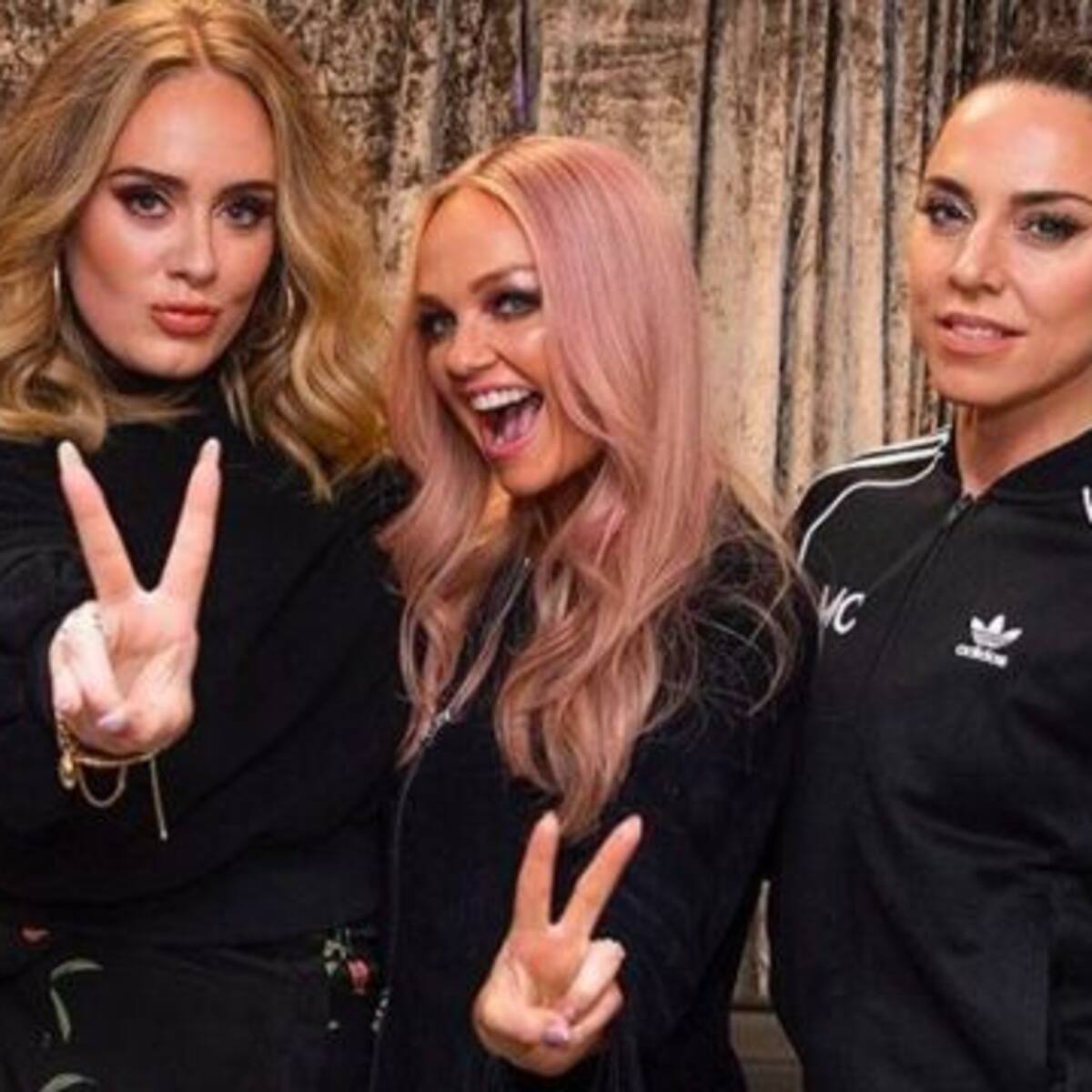 Adele cumplió su sueño y conoció a las Spice Girls