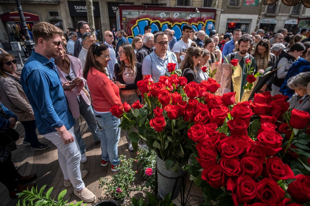 La feria del libro en Sant Jordi, 2023