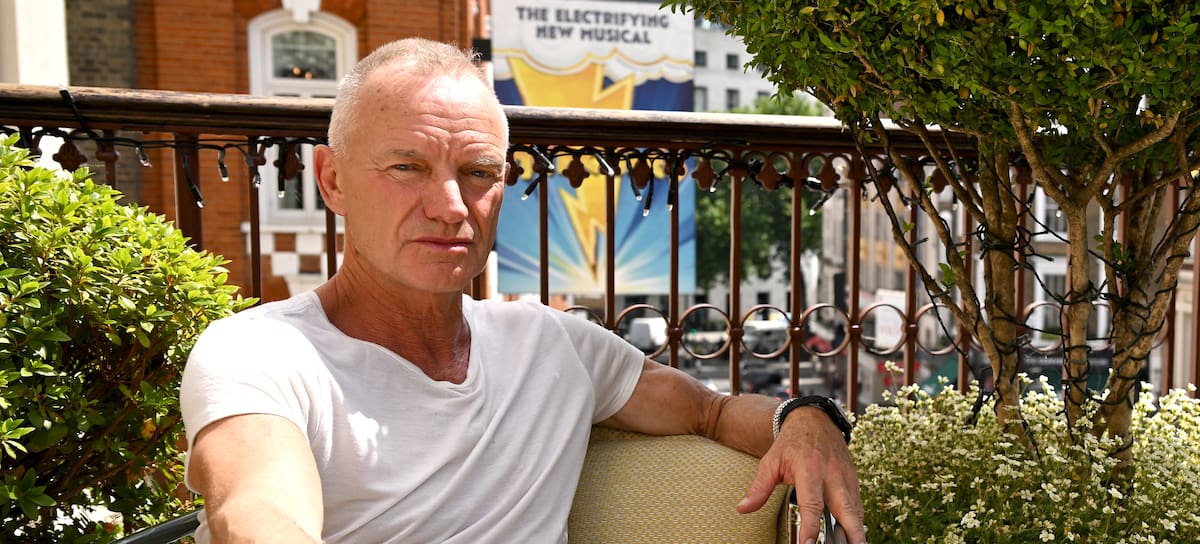 Sting en el Theatre Royal Drury Lane de Londres, mayo de 2026.