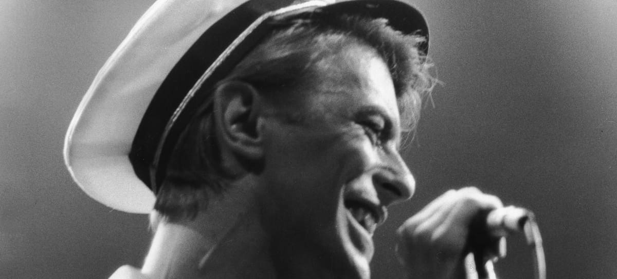 David Bowie, en concierto en Berlín en 1978.