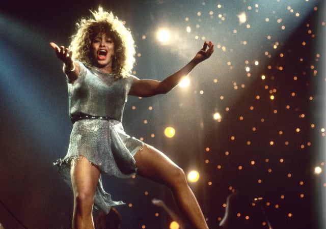 Tina Turner sobre el escenario en el año 1990