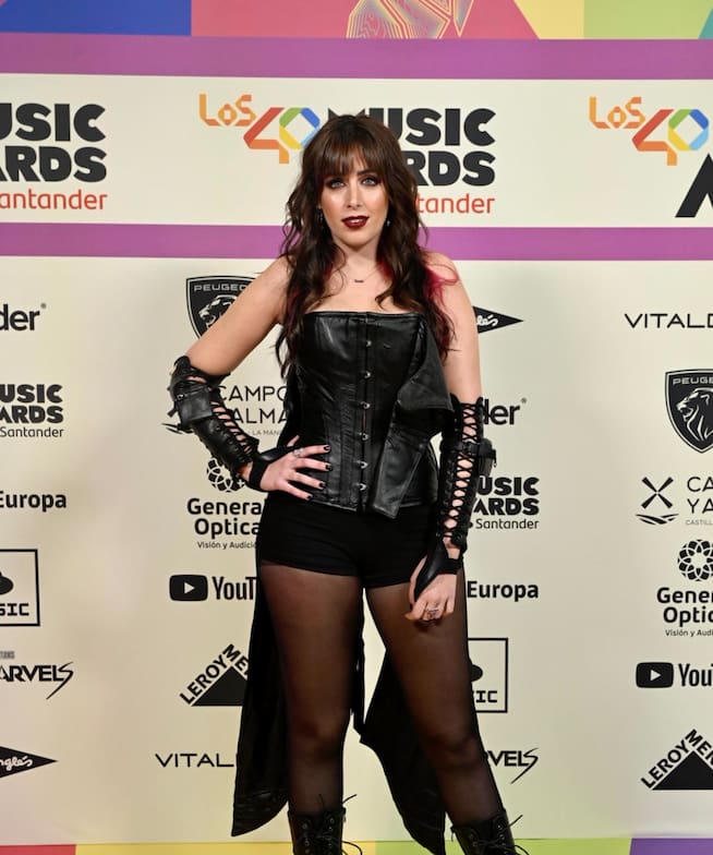 Sonia Gómez, en la alfombra roja LOS40 Music Awards Santander 2023.