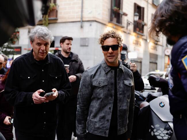 David, momentos antes de entrar en el Teatro Eslava de Madrid.