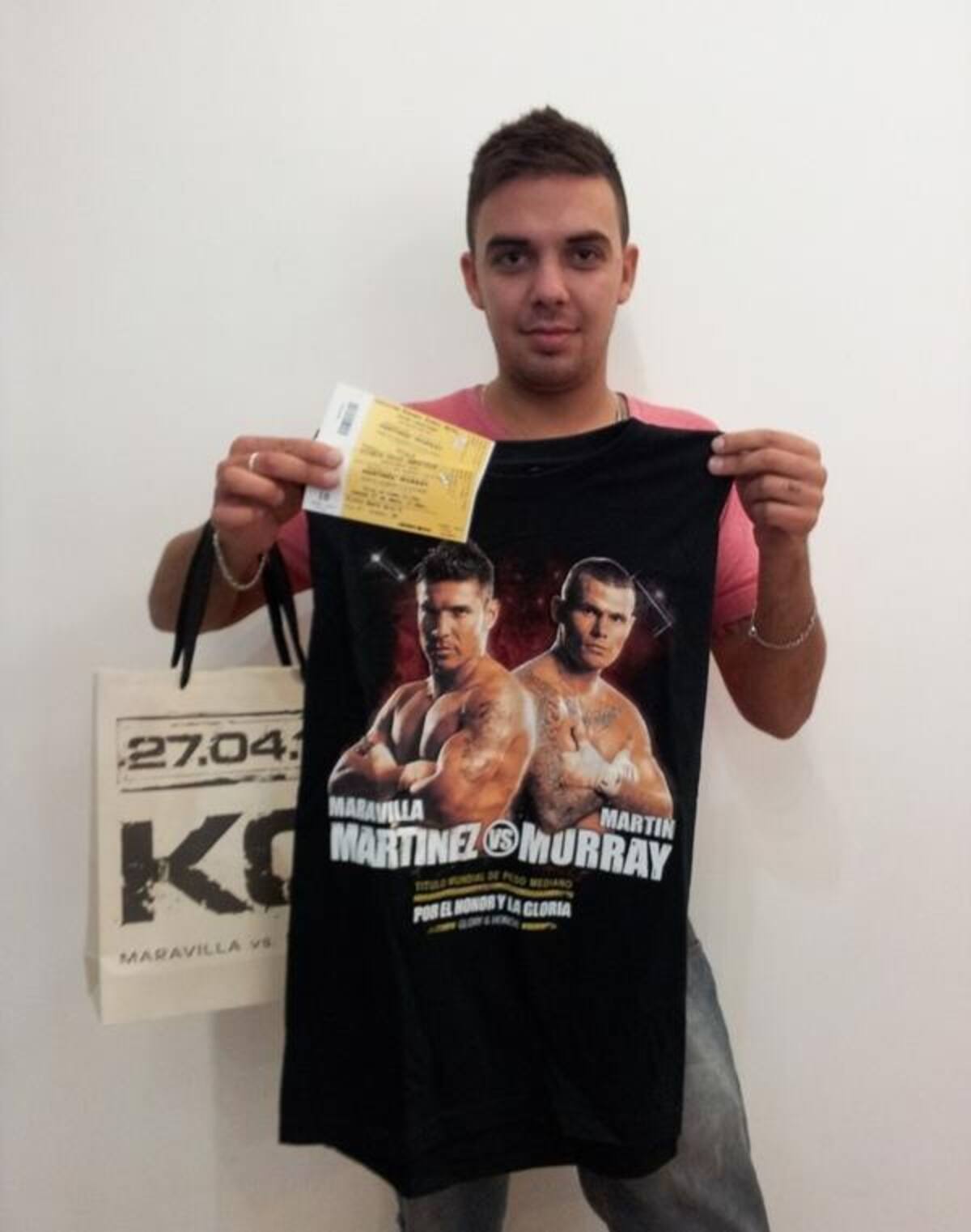 Leandro es uno de los ganadores de entradas VIP para ver a Maravilla Martinez vs Murray