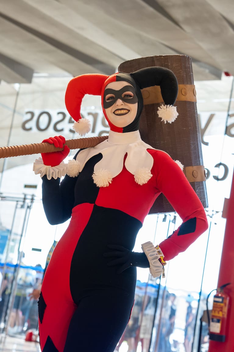 Cosplay de Harley Queen en la SDCC Málaga.