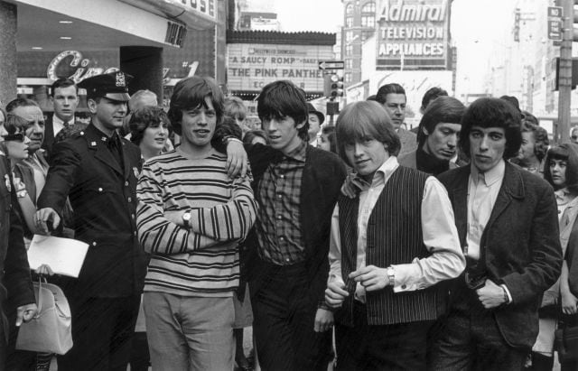 Los Rolling Stones en junio de 1864: Mick Jagger, Keith Richards, Brian Jones (1942 - 1969), Charlie Watts Y Bill Wyman, en Nueva York.