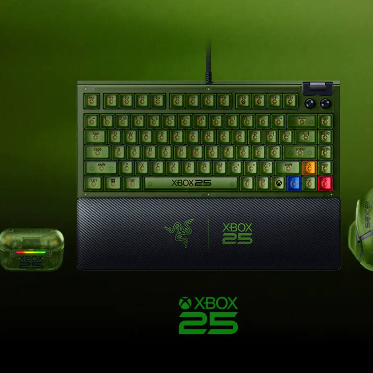 Razer rinde tributo a un cuarto de siglo de historia con la nueva colección 'Xbox 25.º Aniversario'