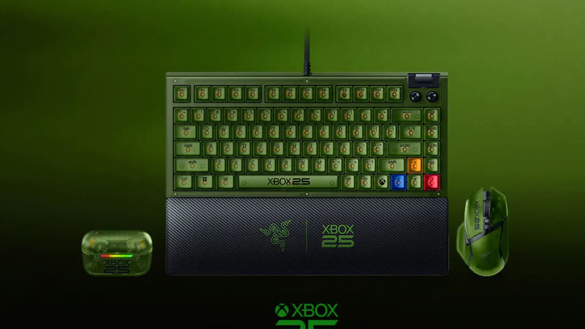 Razer rinde tributo a un cuarto de siglo de historia con la nueva colección 'Xbox 25.º Aniversario'