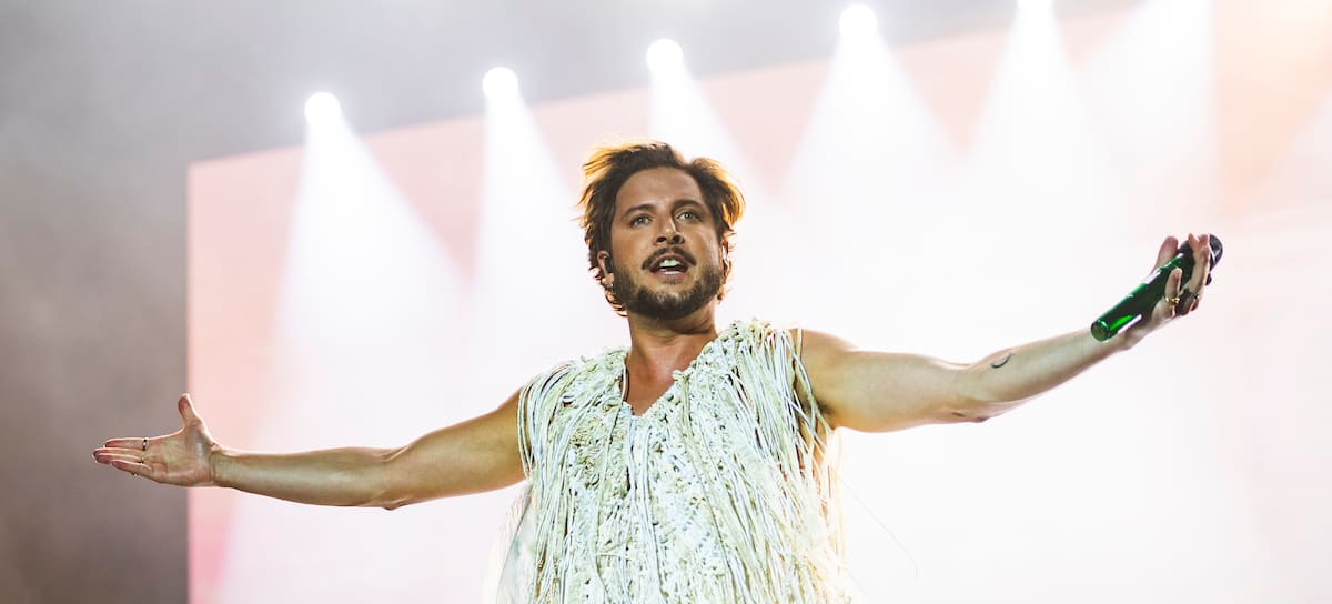 Manuel Carrasco en su concierto en el Movistar Arena de Madrid.