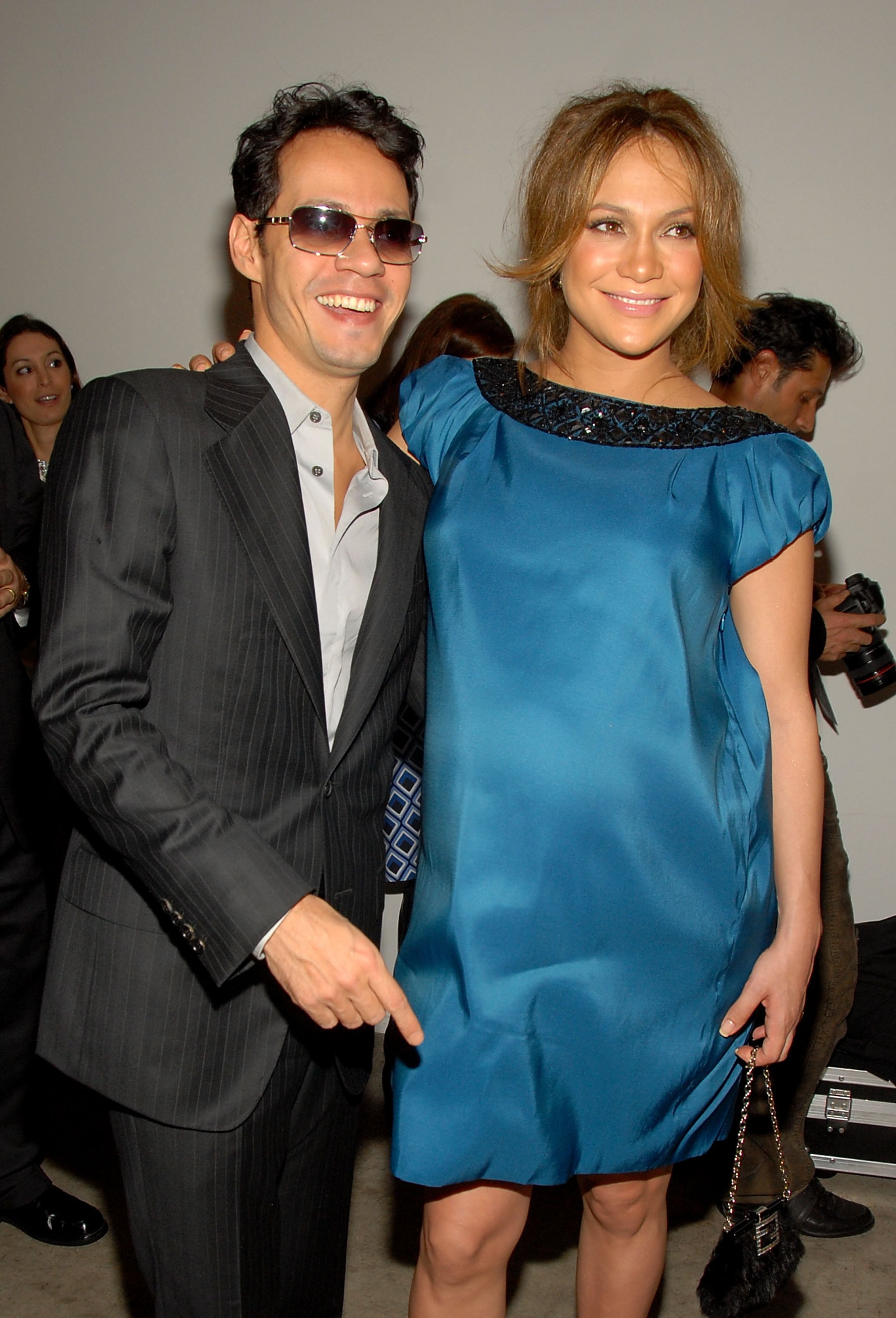 Marc Anthony y Jennifer Lopez embarazada en 2008