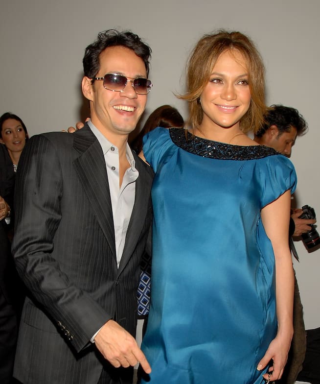 Marc Anthony y Jennifer Lopez embarazada en 2008
