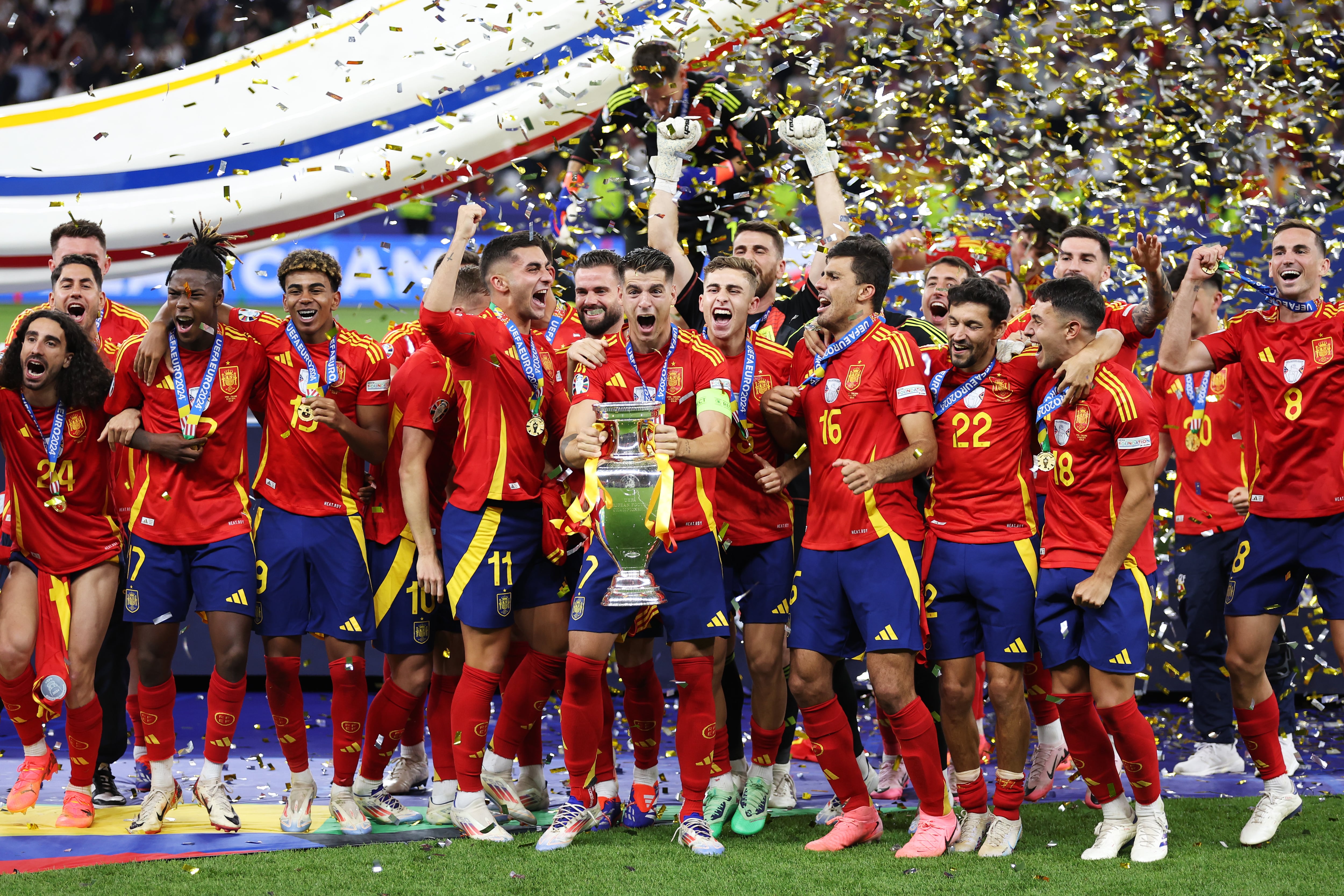 España celebra la Eurocopa 2024.