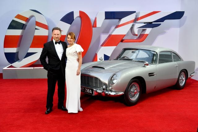 Geri Halliwell y su marido no quisieron perderse el estreno de la última peli de James Bond.