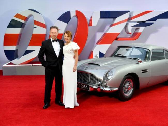 Geri Halliwell y su marido no quisieron perderse el estreno de la última peli de James Bond.