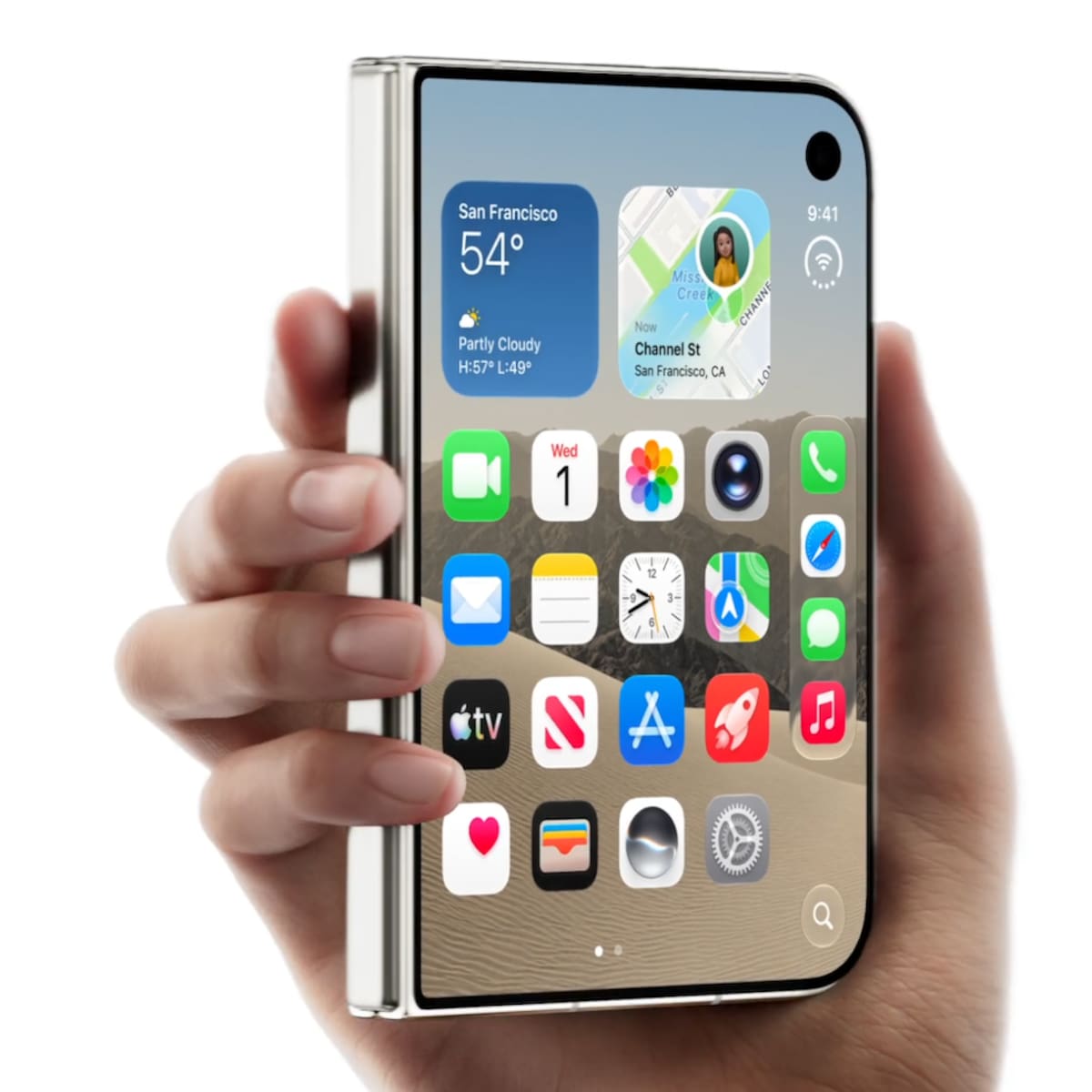 Así es el iPhone Duo, el primer plegable de Apple con doble pantalla y chip de 2 nm
