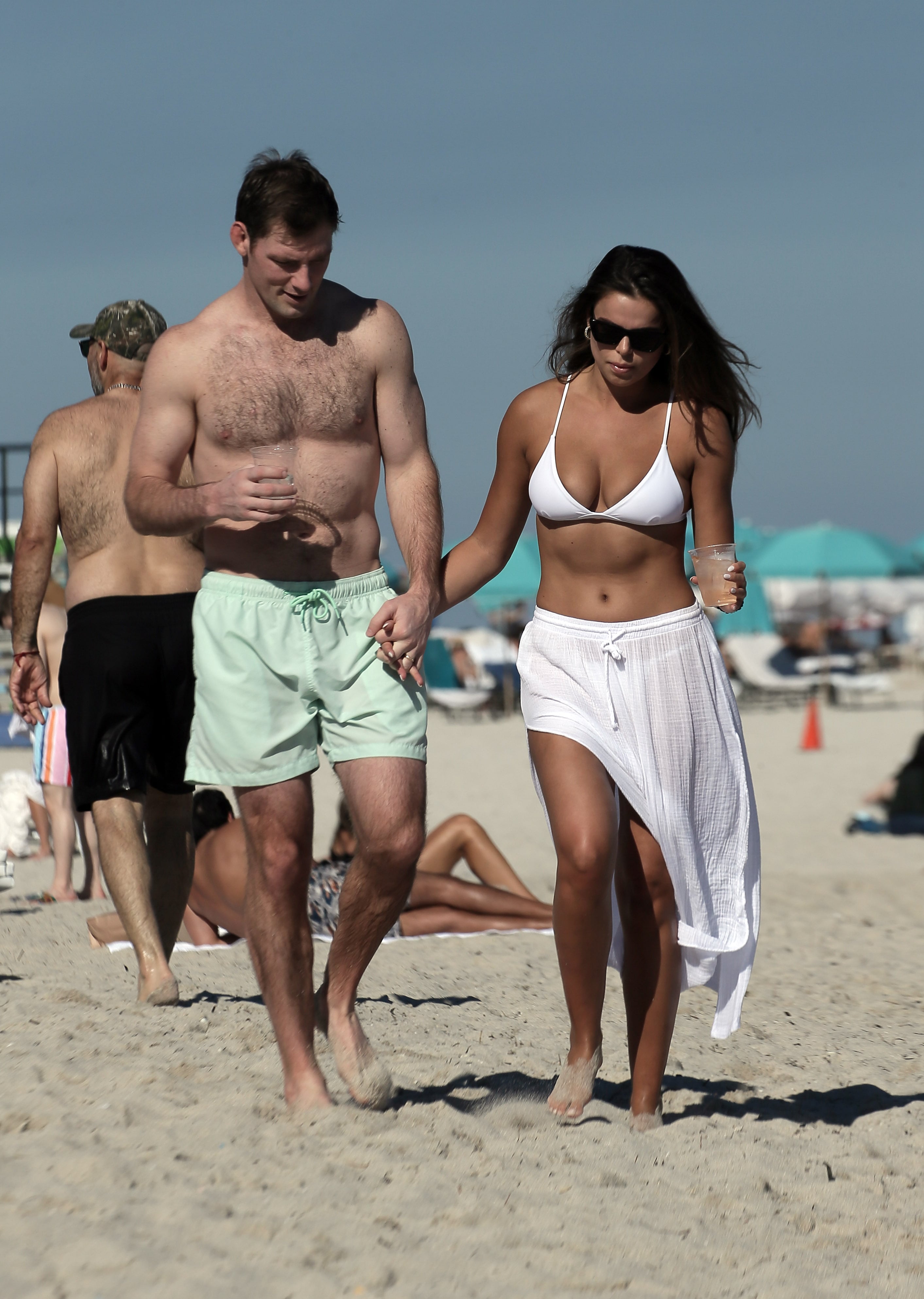 Billy Haire y Brooks Nader, en Miami cuando estaban casados en 2022.