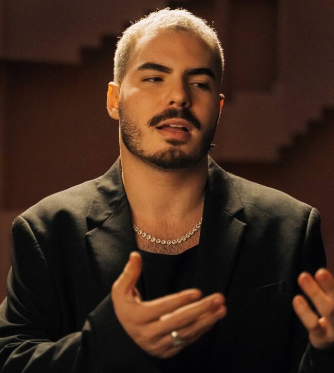 Dani en la grabación de 'Beber X Beber'