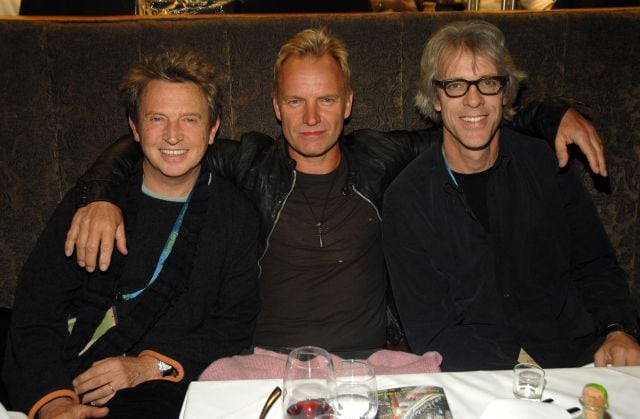 Andy Summers, Sting y Stewart Copeland, los componentes de The Police, en 2006.