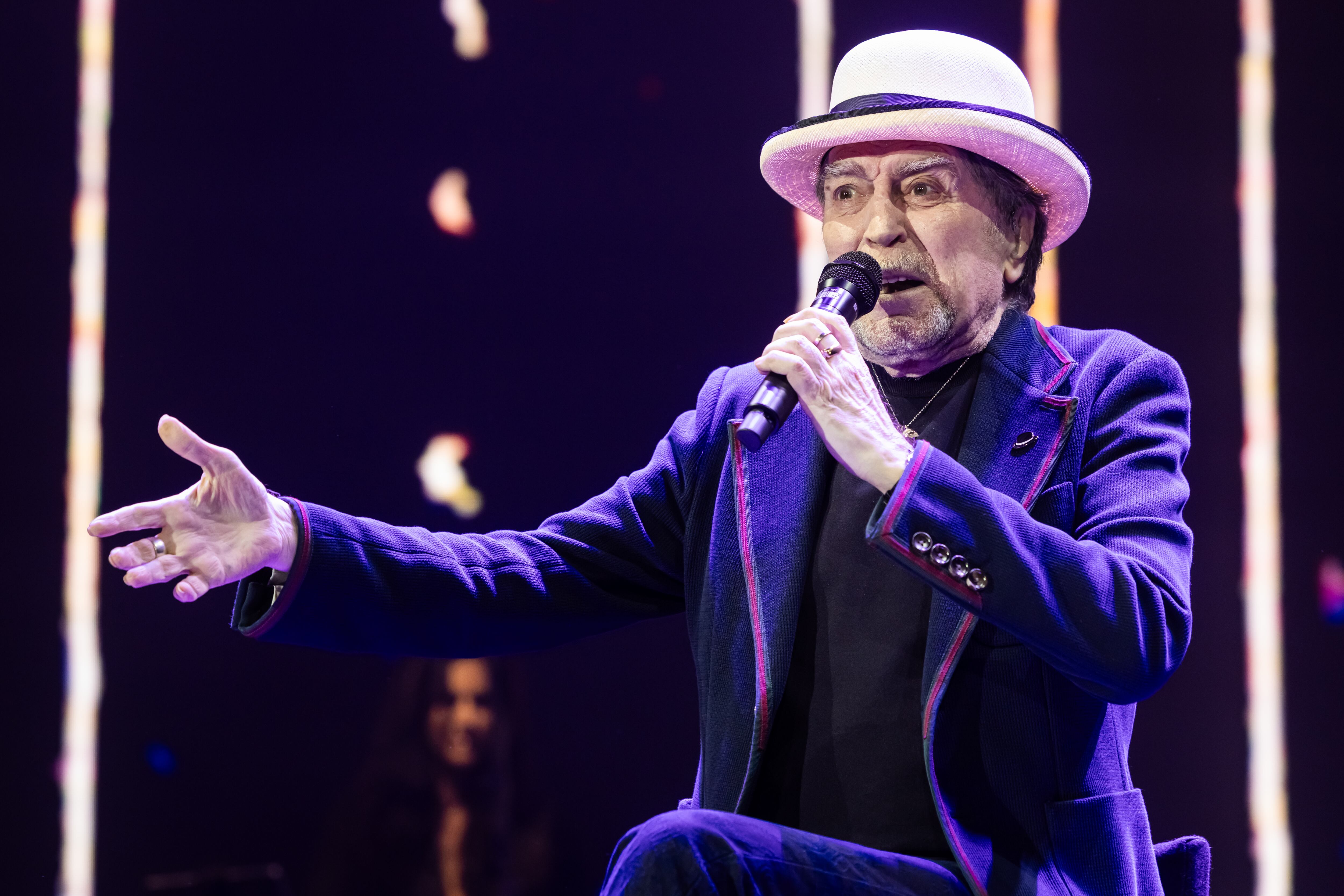 Joaquín Sabina en su primer concierto en Madrid de su última gira.  / Aldara Zarraoa/Redferns