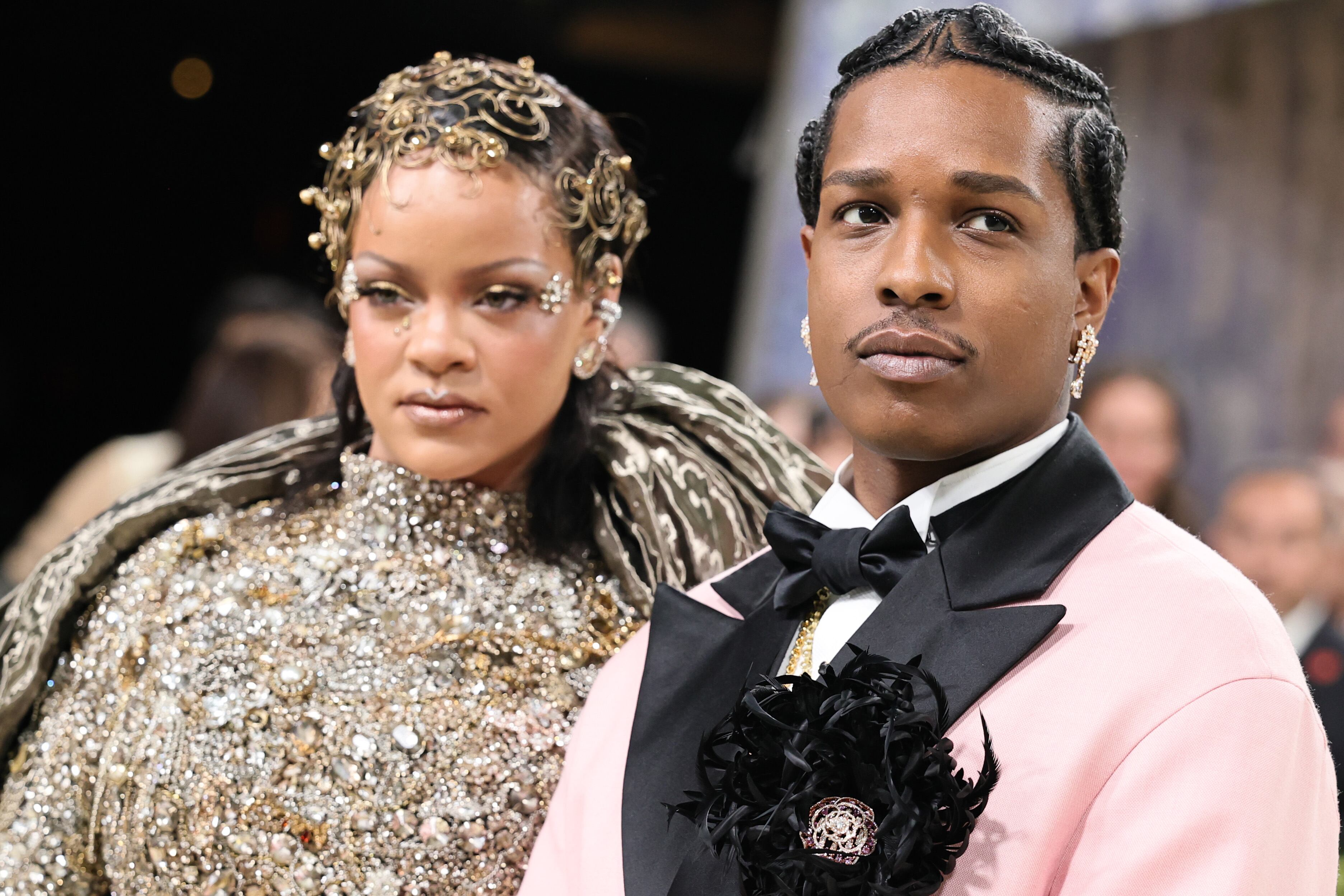 Rihanna y A$AP Rocky en la MET Gala, mayo de 2026.