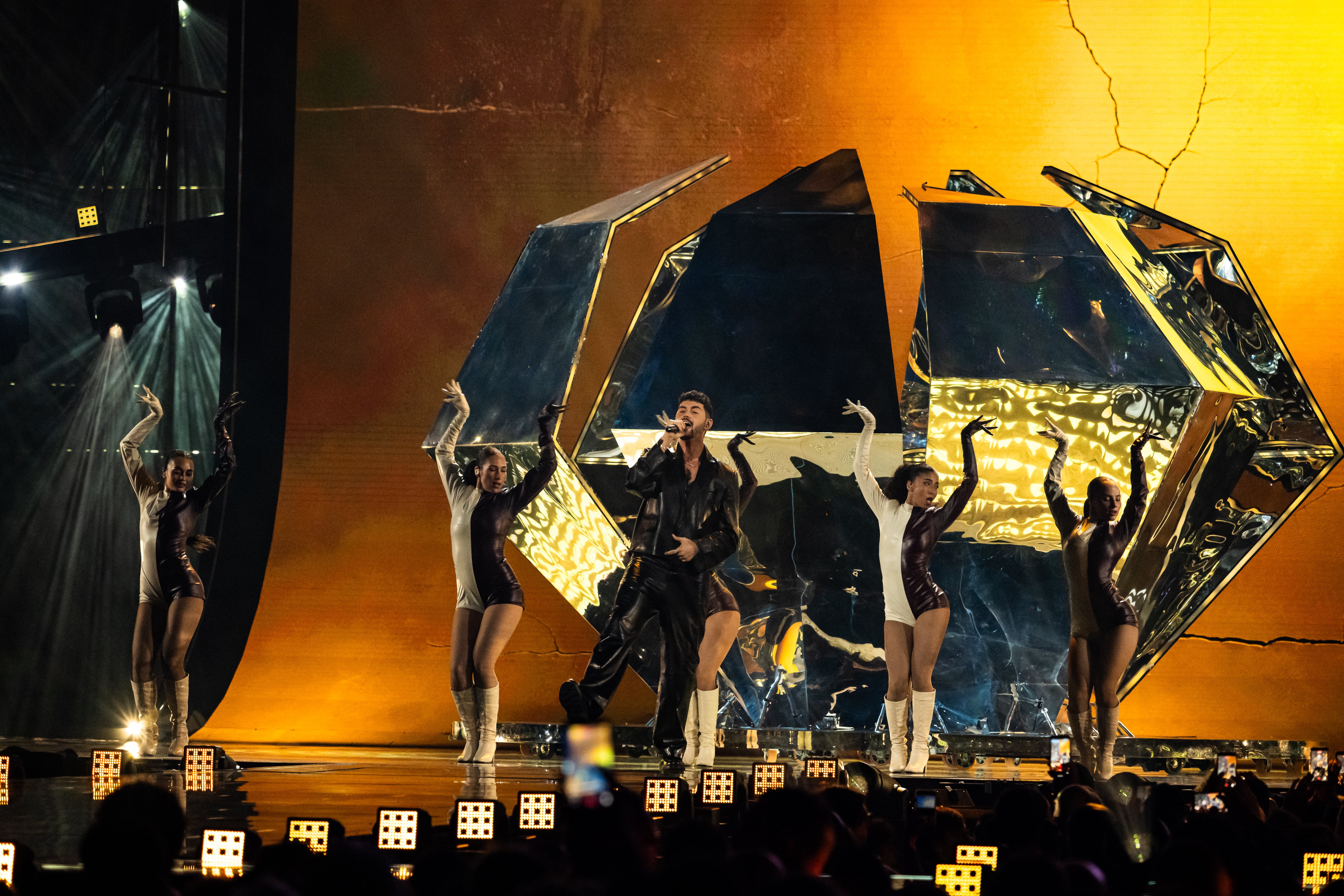 Abucheos y gritos marcan la actuación de Israel en la primera semifinal de Eurovisión 2026: "No, no, al genocidio"