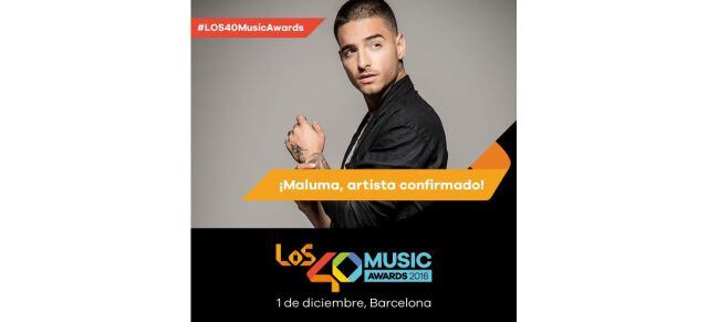 Maluma en #Los40MusicAwards