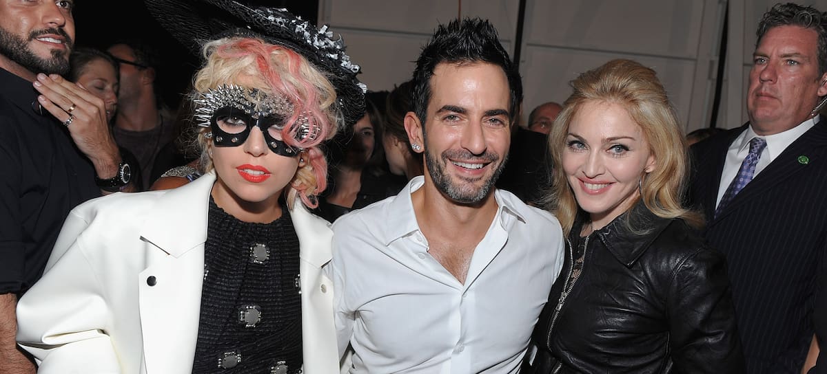 Lady Gaga y Madonna en la presentación del show de Marc Jacobs en New York, 2010.