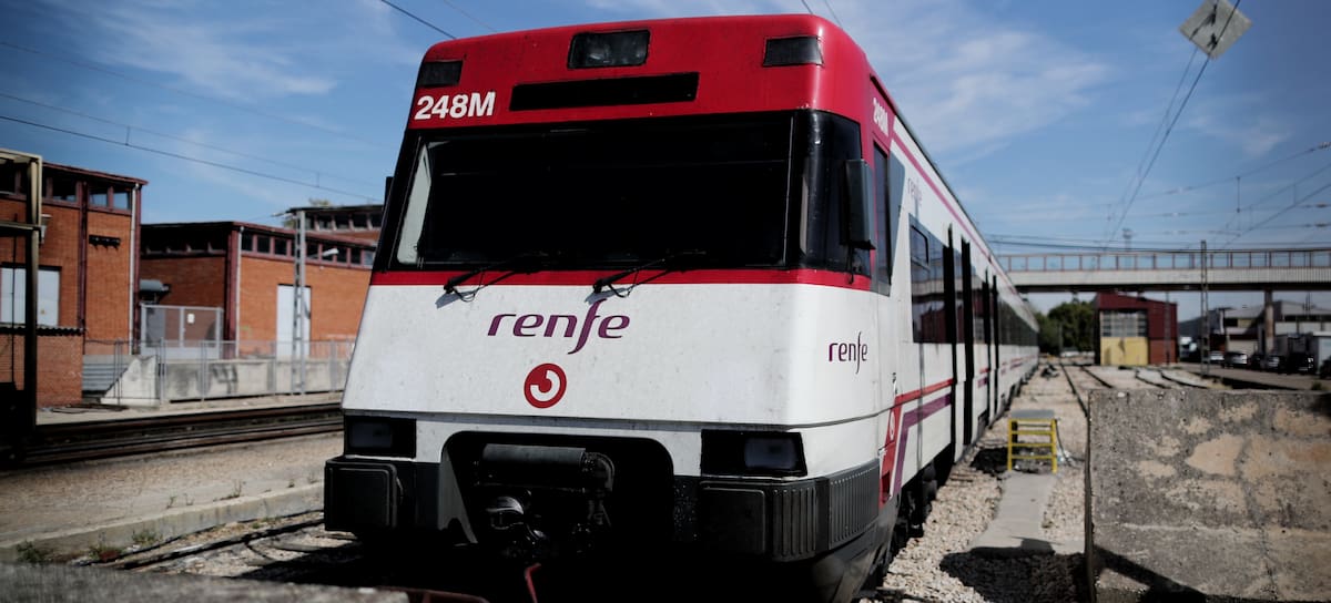 Tren de Cercanías Renfe en Madrid.