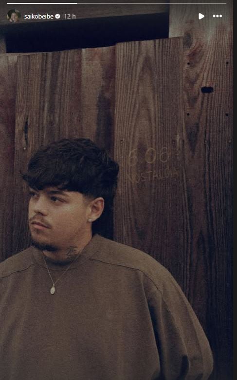 Saiko anuncia &#039;Nostalgia&#039; para el &quot;6.06&quot;. (Captura de Instagram: @saikobeibe)