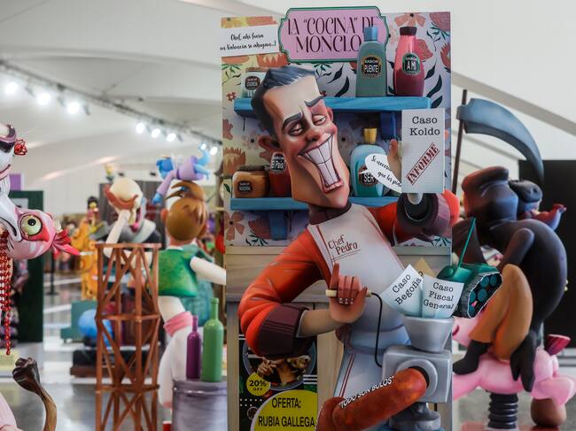 Ninot del presidente de Gobierno, Pedro Sánchez, en las Fallas de Valencia 2025
