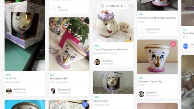 En Wallapop se puede encontrar la taza hasta por 50 euros, diez veces su precio.