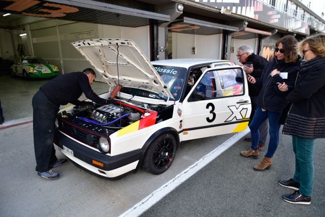 Uno de los coches clásicos de competición del Racing Legends de Valencia.