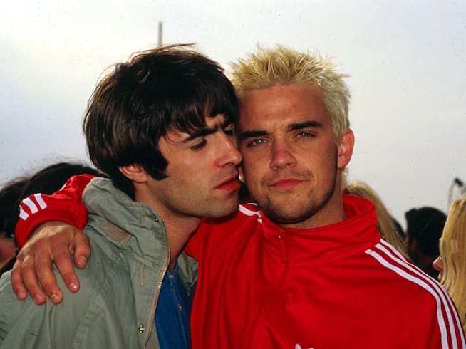 Liam Gallagher y Robbie Williams