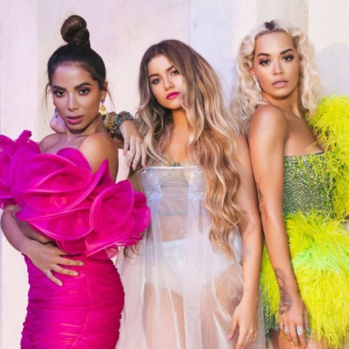 Sofia Reyes junto a Rita Ora y Anitta