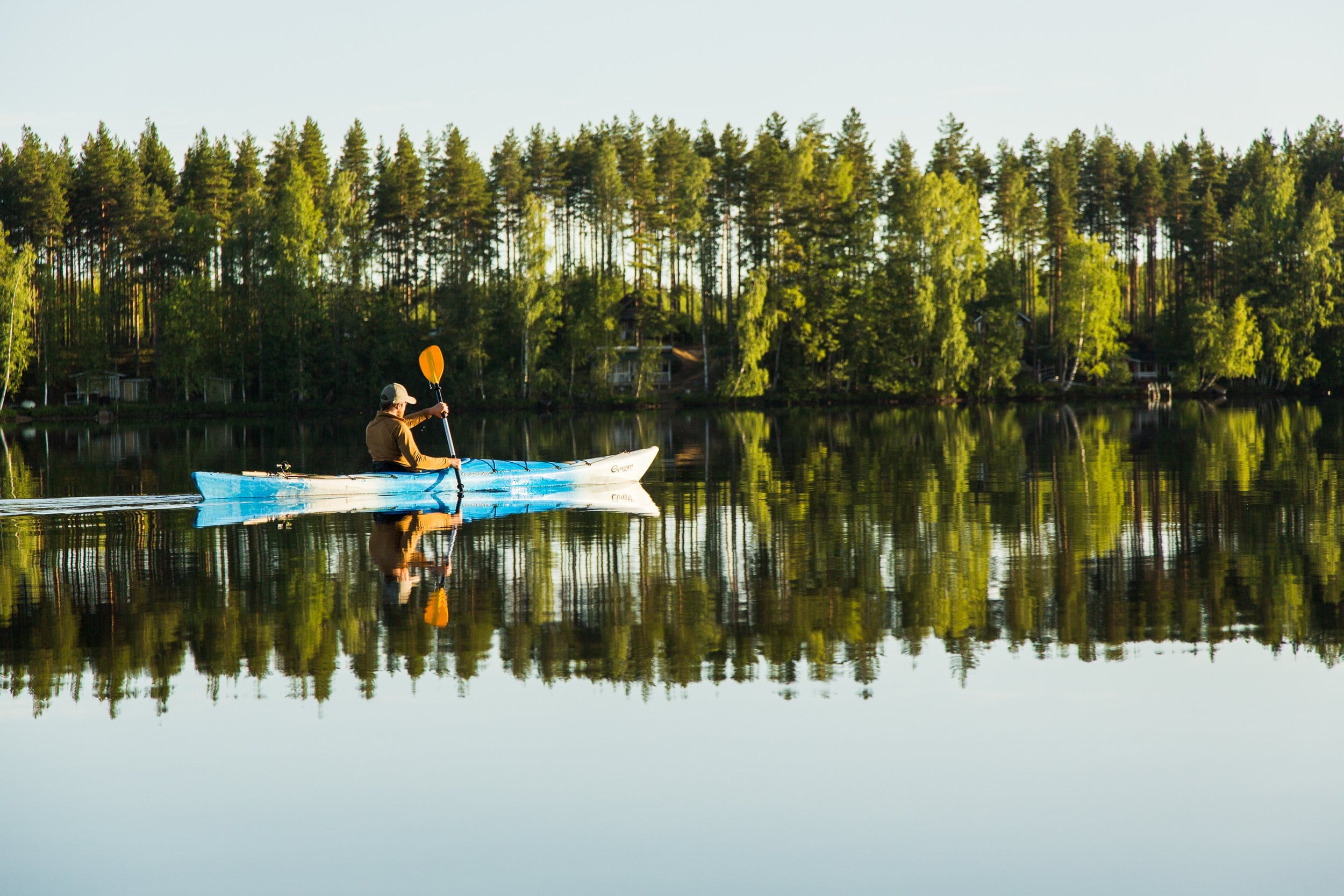 Uno de los lagos de Lakeland (Finlandia)