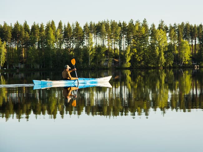 Uno de los lagos de Lakeland (Finlandia)