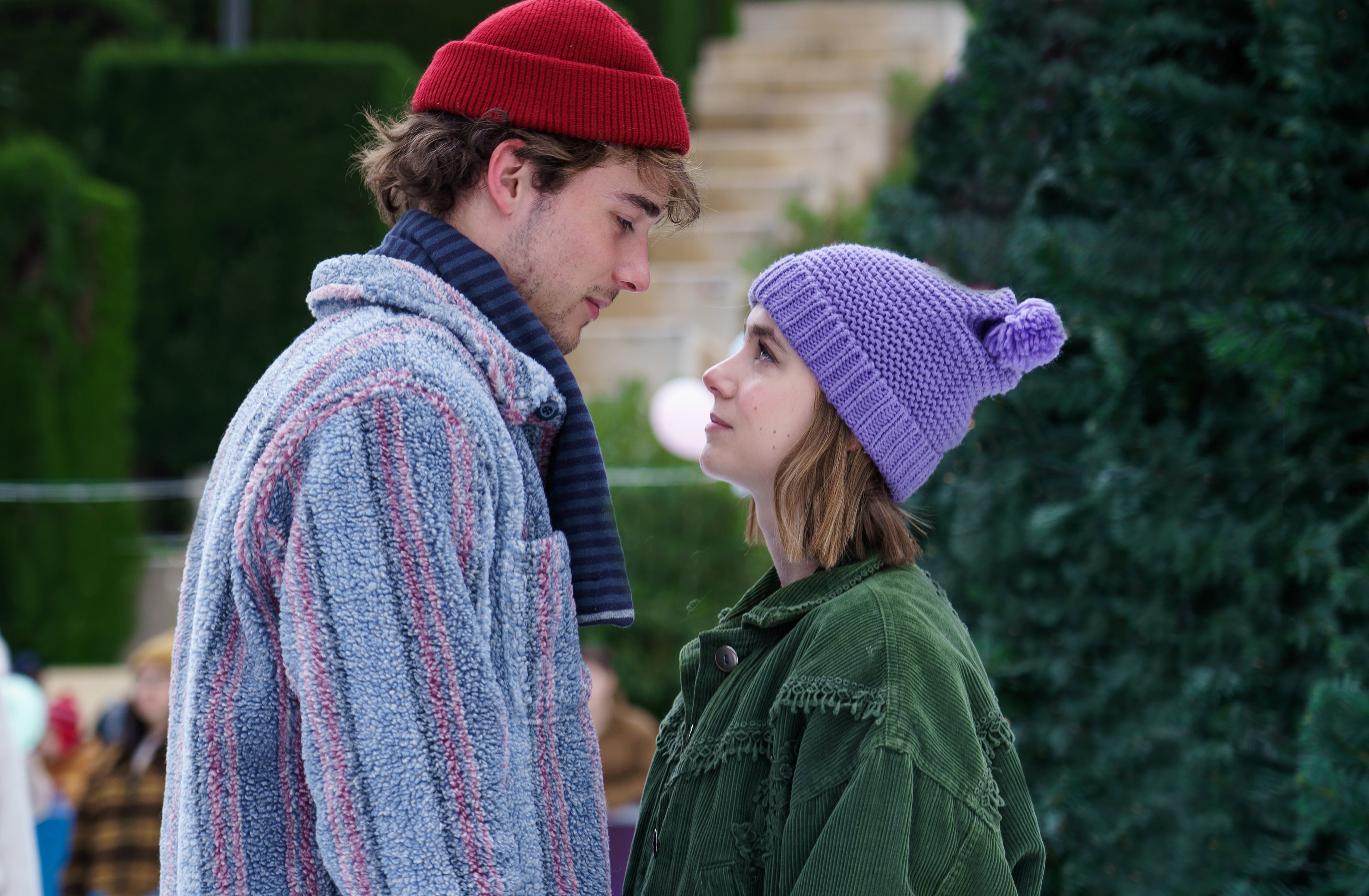 Iván Lapadula como Gregory y Clara Galle como Raquel en &#039;A través de tu mirada&#039;. 