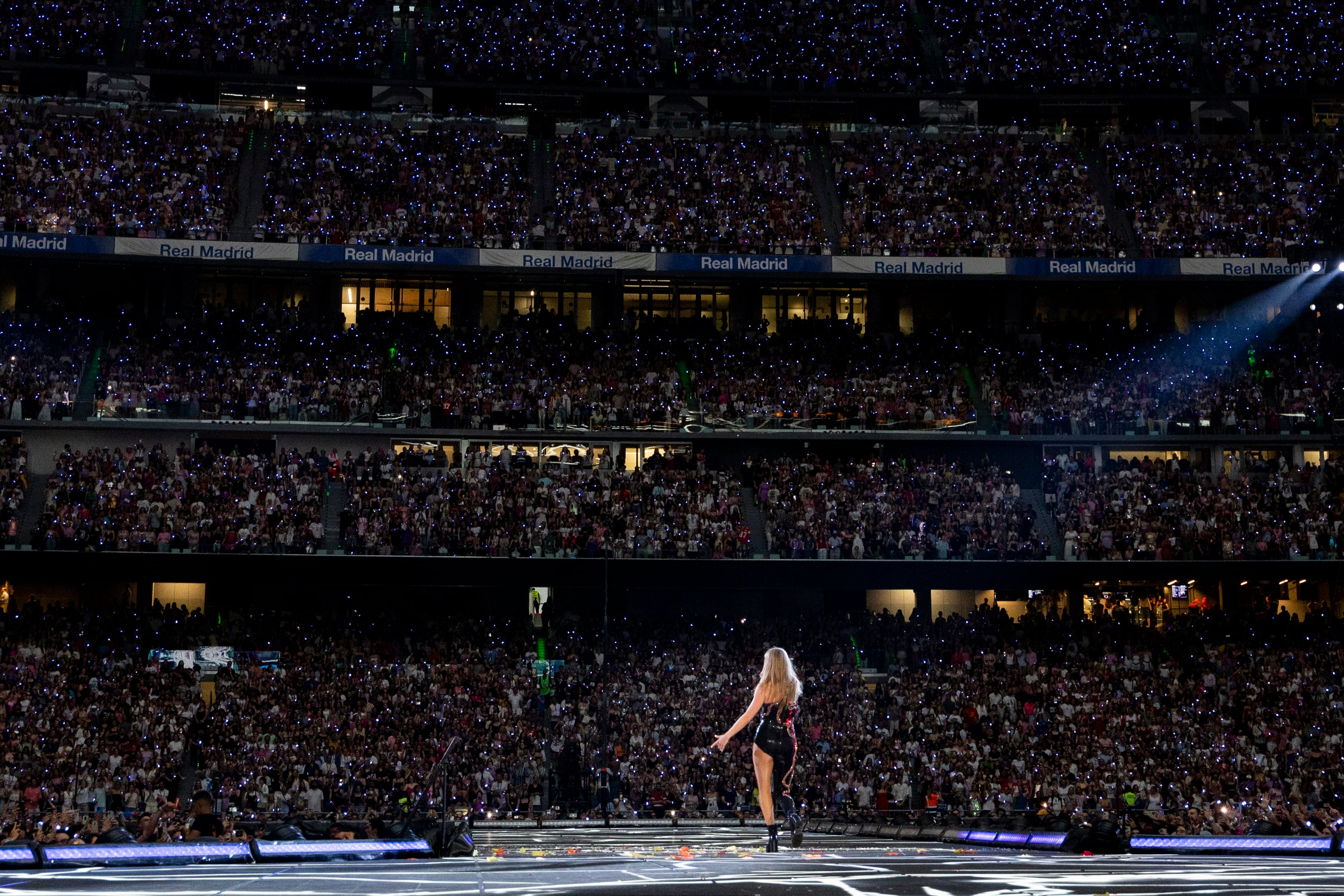 Taylor Swift en su primer concierto en Madrid.