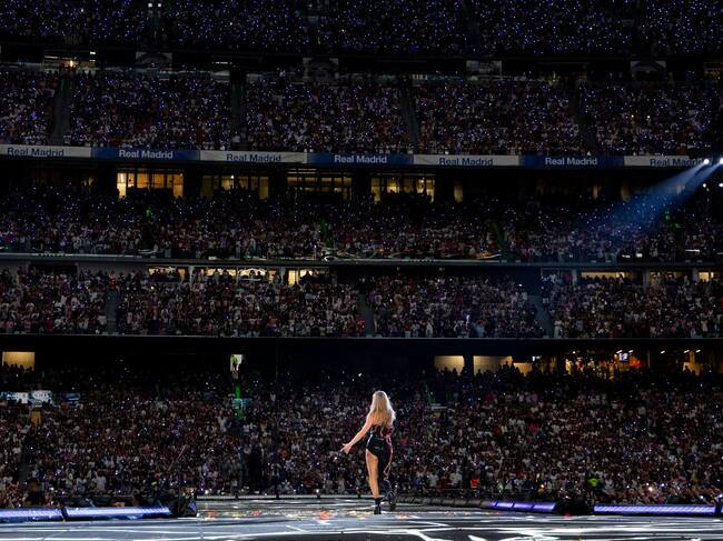 Taylor Swift en su primer concierto en Madrid.
