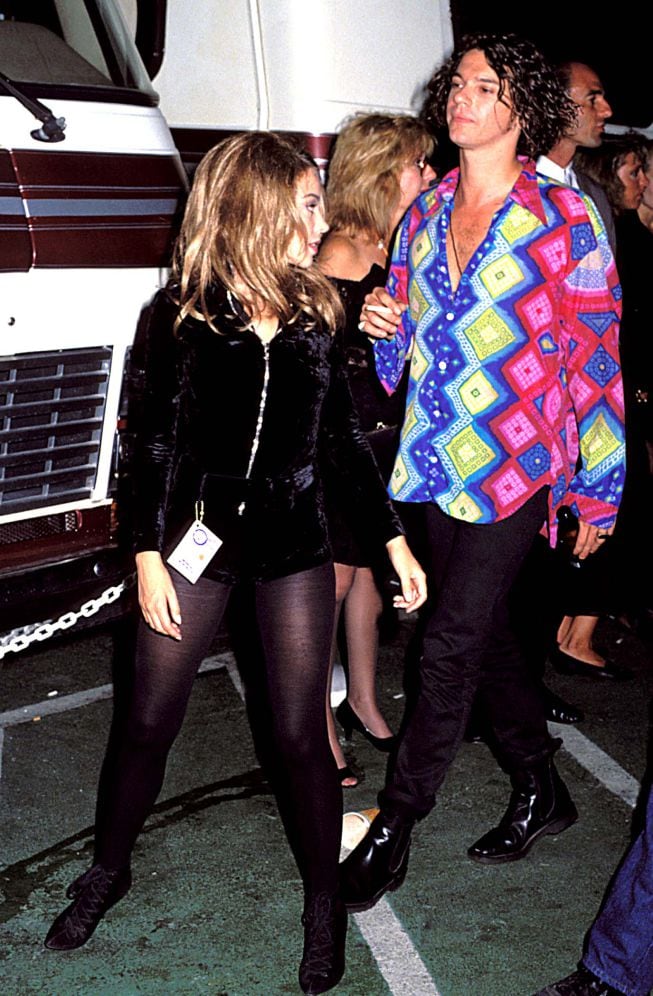 Kylie Minogue y Michael Hutchence, en 1990 en los MTV Video Music Awards en Los Angeles (California)