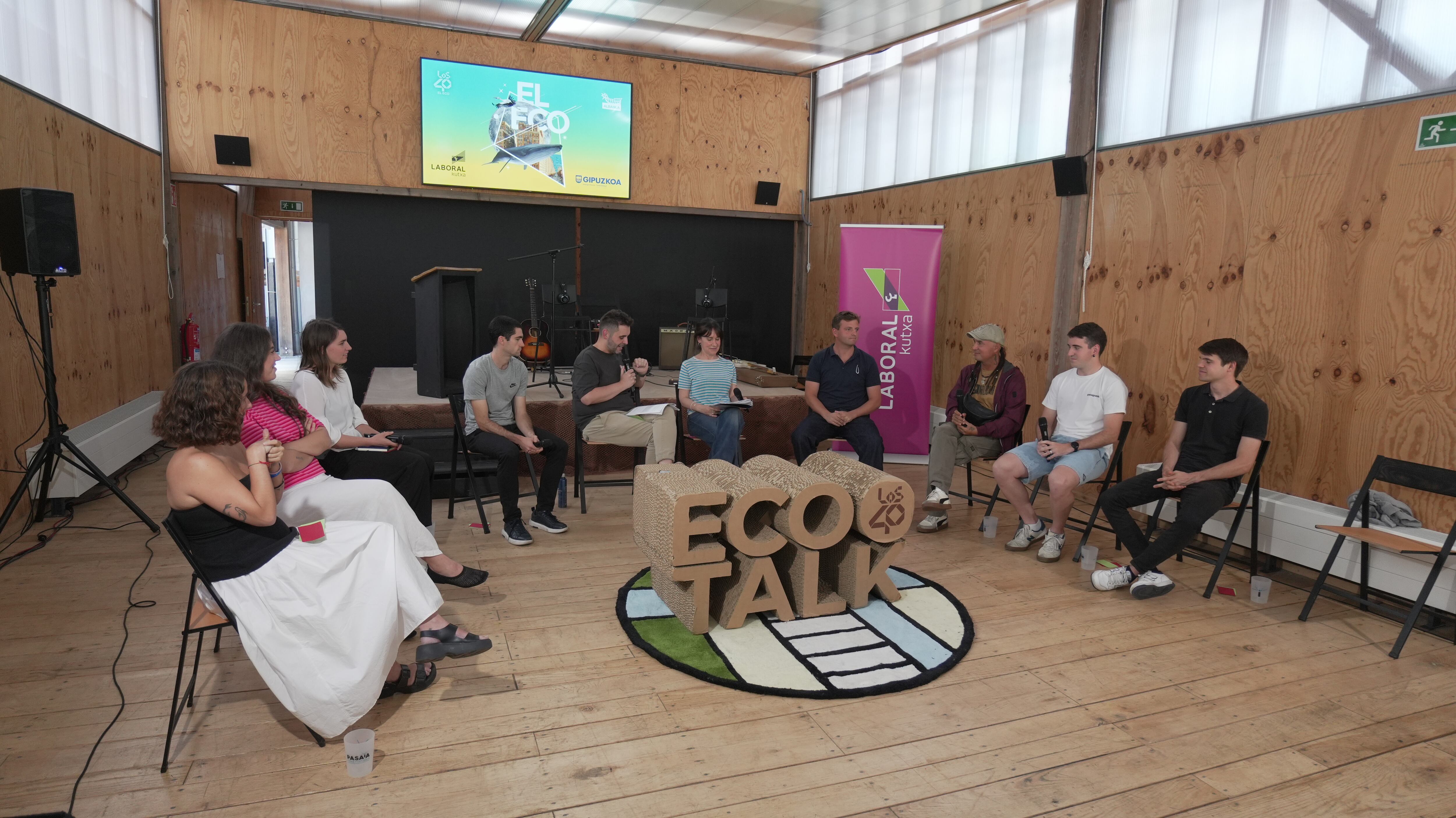 Un momento de la Eco Talk de Pasaia (Gipuzkoa).