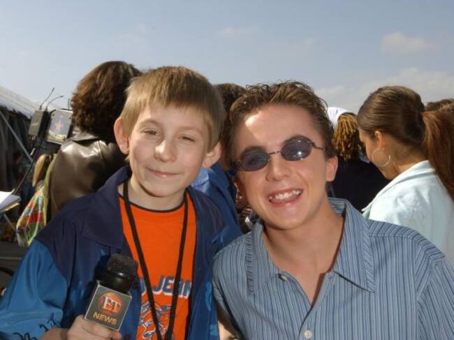 Erik Per Sullivan y Frankie Muniz en 2002.