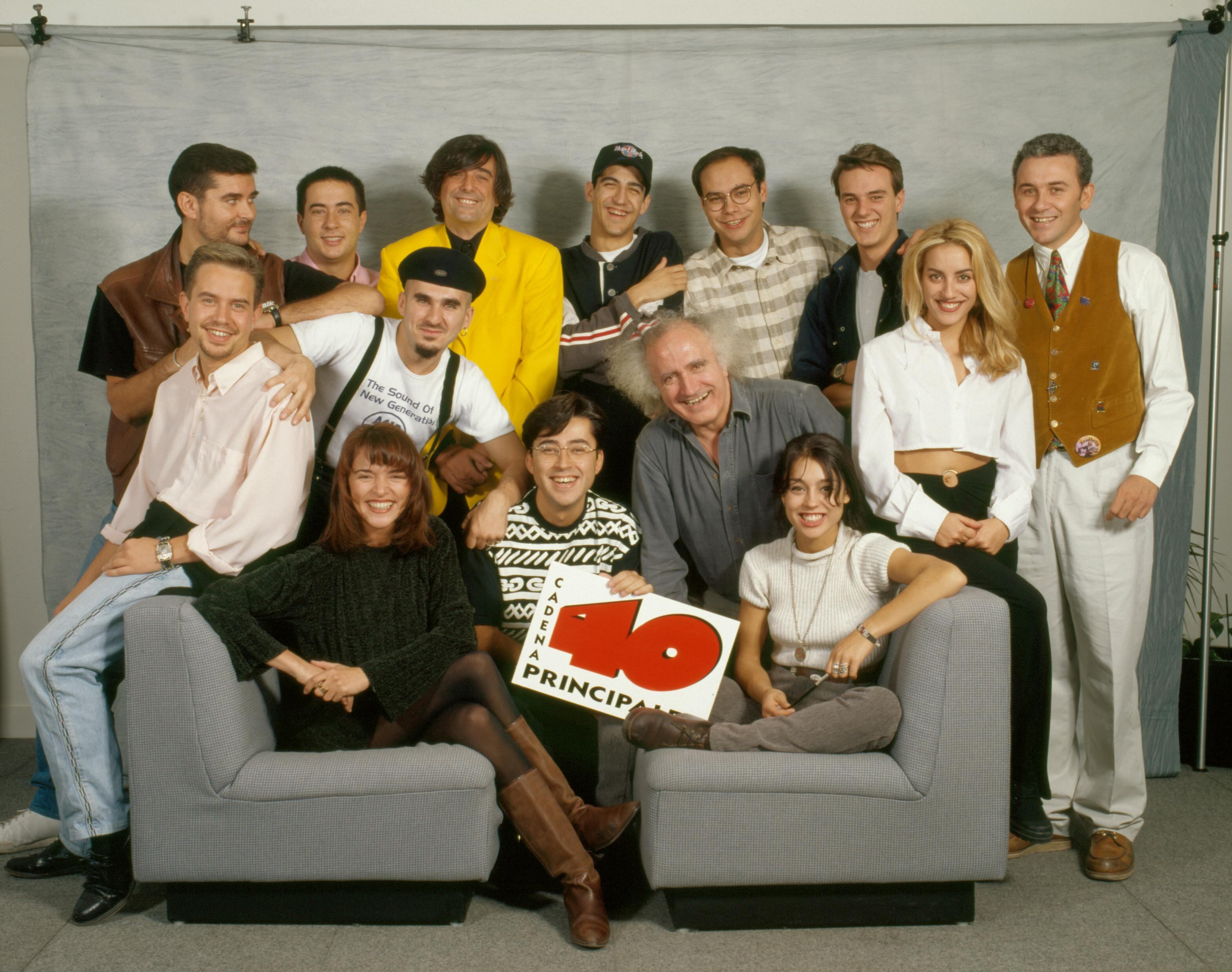 Equipo de LOS40 Principales de 1994-1995.