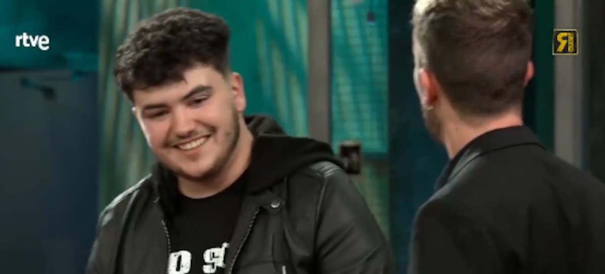 Aaron Romero, vocalista de Linaje en La Revuelta (RTVE)